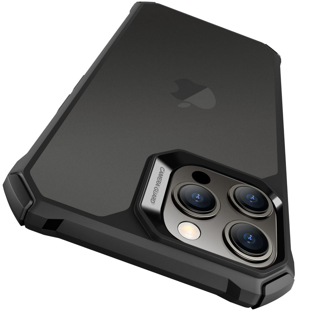 ESR iPhone 15 Pro Max Air Armor Σκληρή Θήκη με Πλαίσιο Σιλικόνης - Ημιδιάφανη / Frosted Black