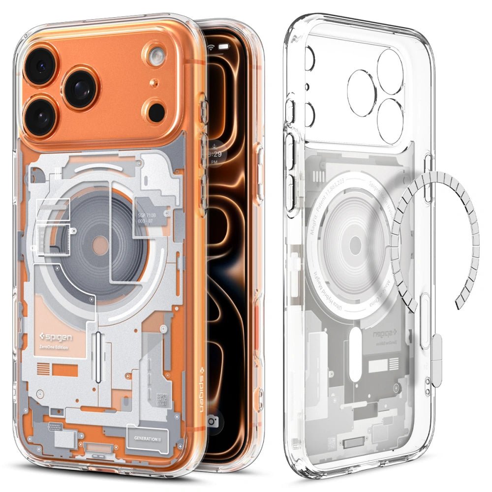 Spigen iPhone 17 Pro Max - Ultra Hybrid Mag - Σκληρή Θήκη με Πλαίσιο Σιλικόνης Και MagSafe - Zero One White