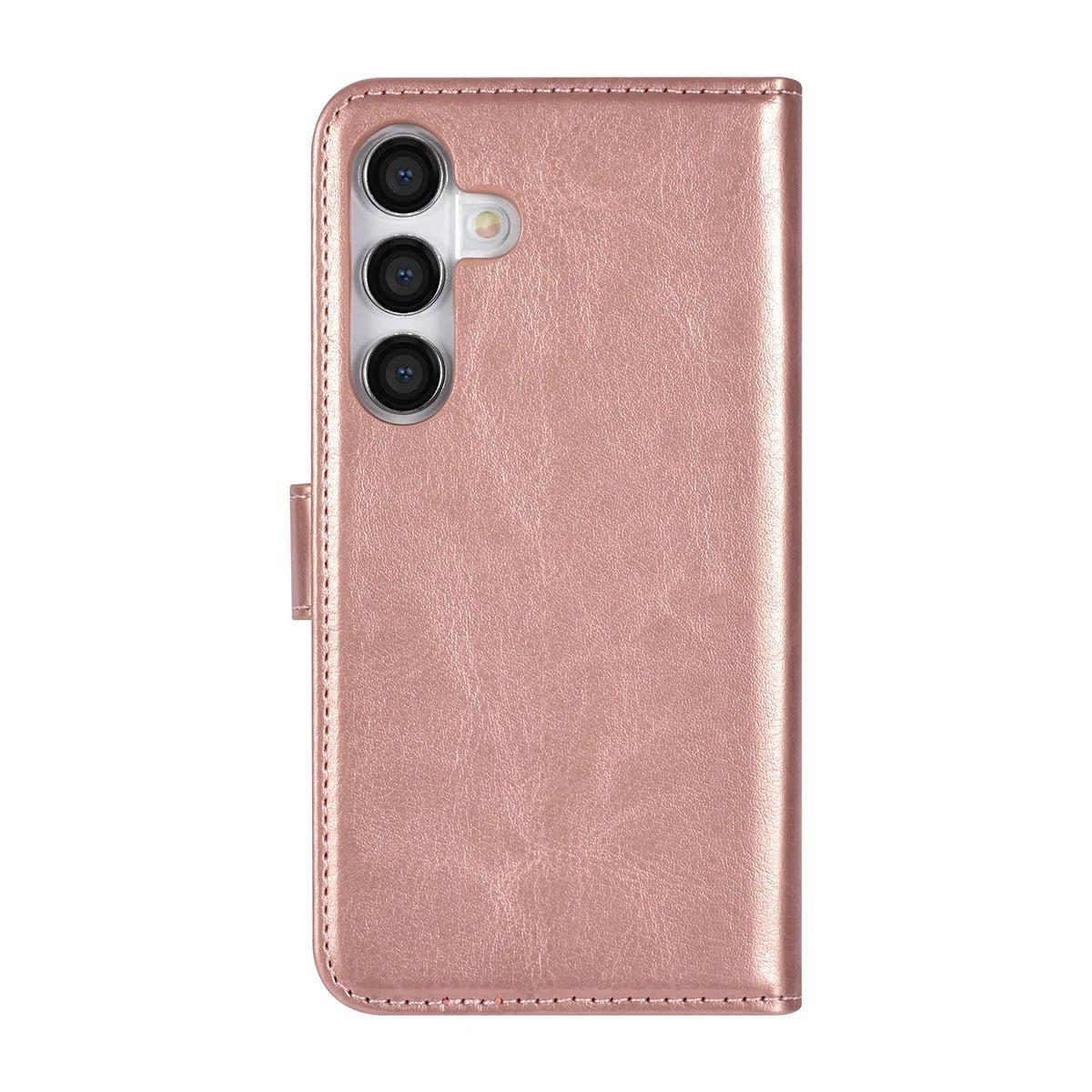 Tuniq Samsung Galaxy S24 - Θήκη Πορτοφόλι Stand από Δερματίνη - Rose Gold