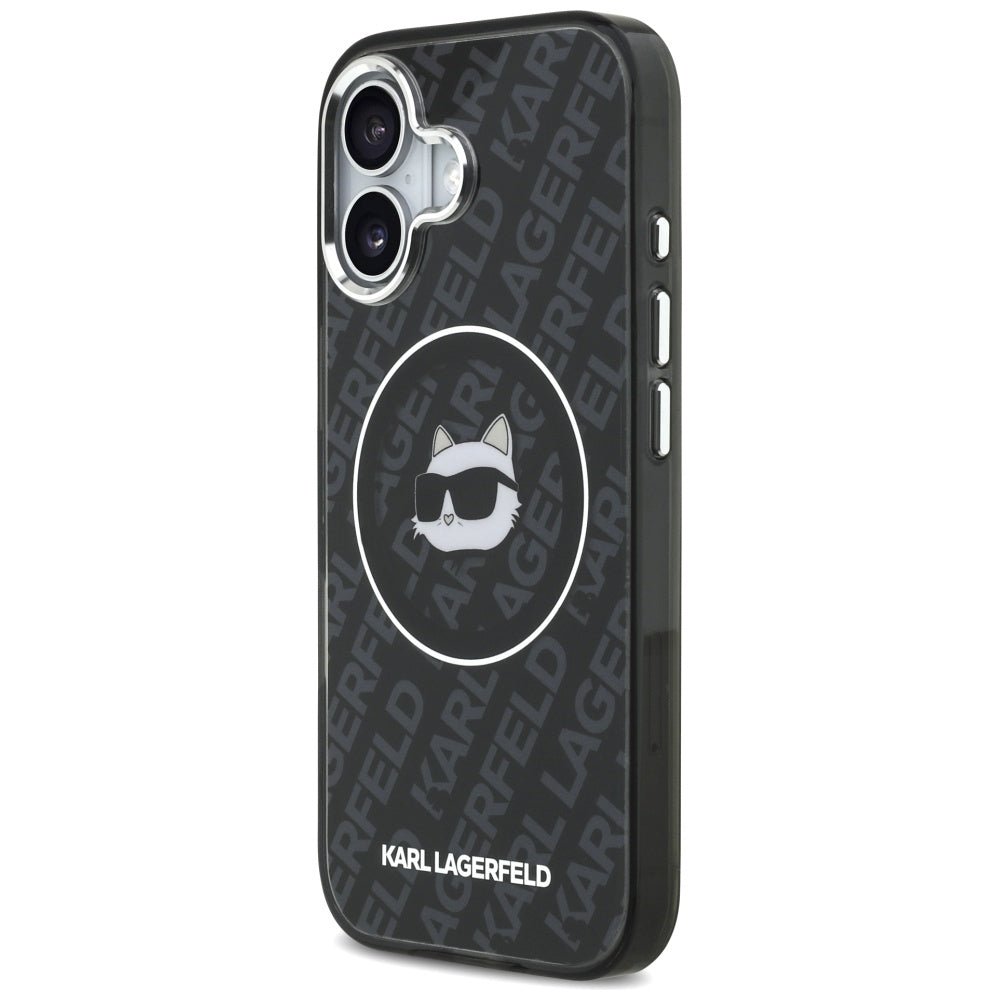 Karl Lagerfeld iPhone 17 - IML Choupette Head Logo MagSafe - Σκληρή Θήκη με Πλαίσιο Σιλικόνης - Black - KLHMP17SHMKBCHOK