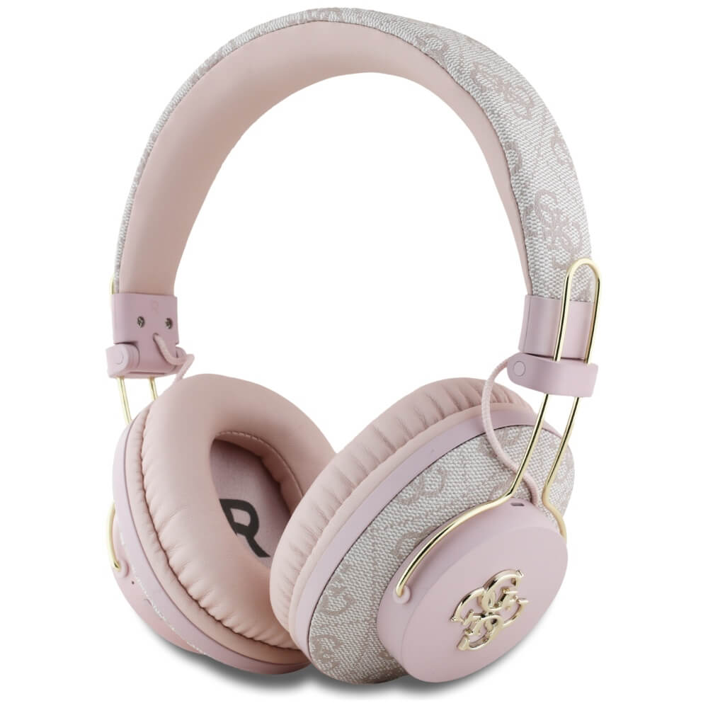 Guess Over - Ear Metal 4G Logo - Ασύρματα Bluetooth Ακουστικά - Pink