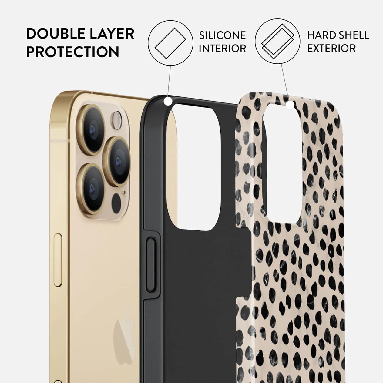 Burga iPhone 14 Pro Fashion Tough Σκληρή Θήκη - Almond Latte
