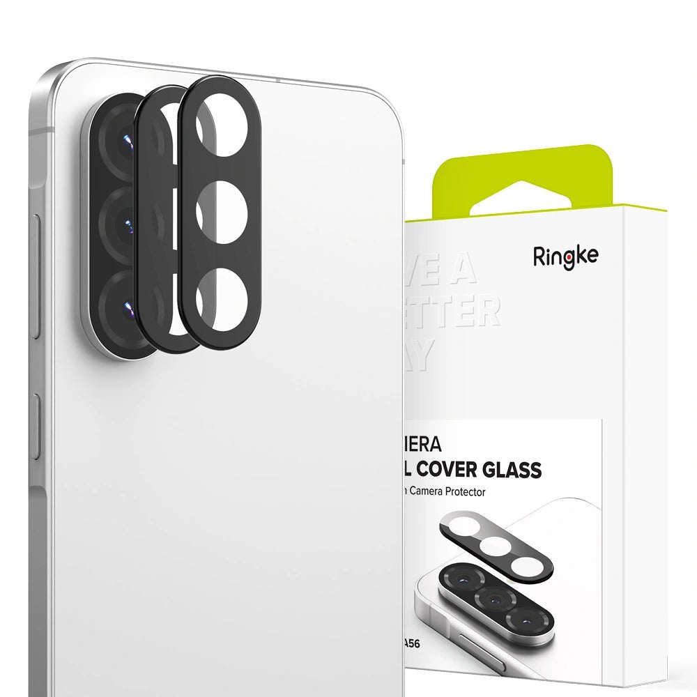 Ringke Samsung Galaxy A56 5G Αντιχαρακτικό Γυαλί για την Κάμερα - 2 Τεμάχια - Black