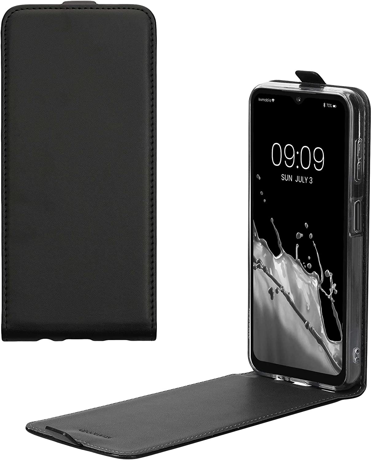 KW Samsung Galaxy A14 5G Θήκη από Δερματίνη Flip - Black - 61160.01