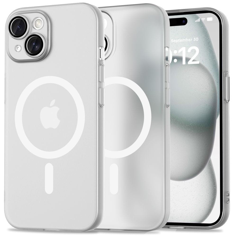 Tech - Protect iPhone 15 MagSlim - Σκληρή Θήκη με MagSafe - Matte / White