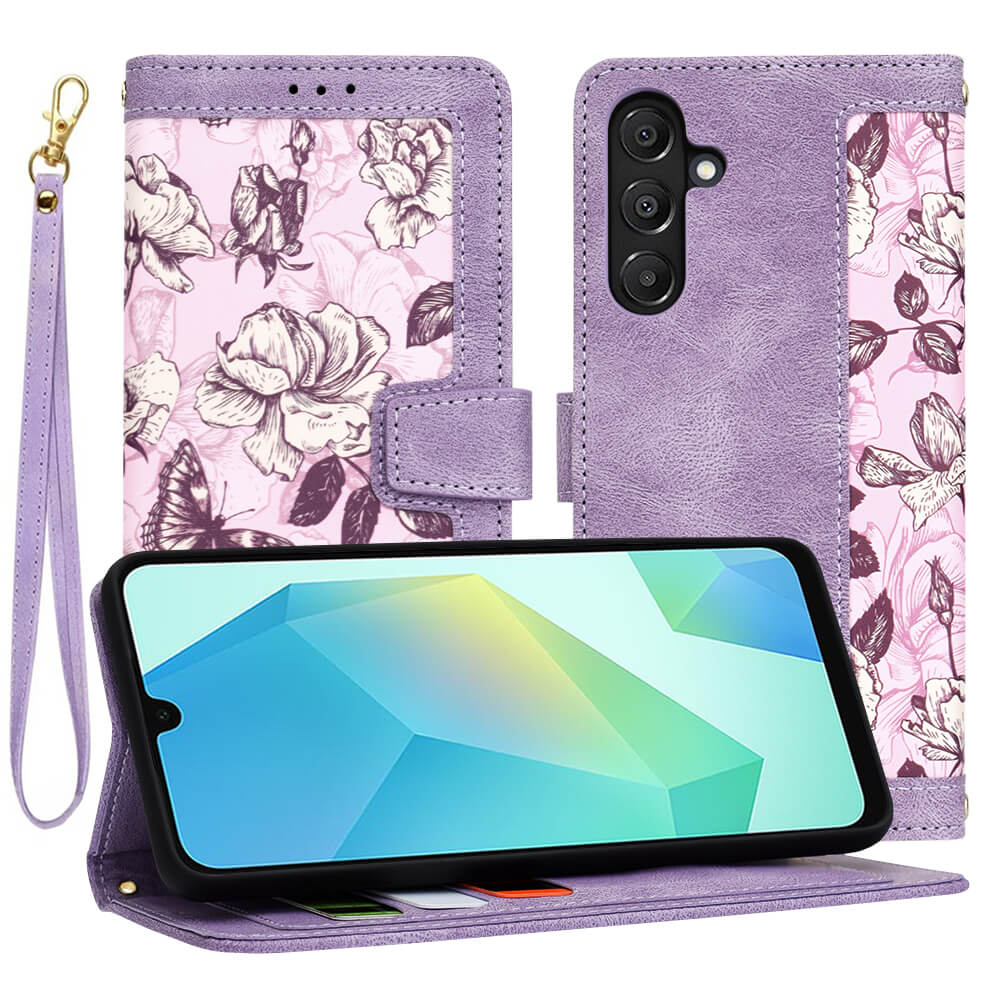 Techsuit Samsung Galaxy A16 4G / A16 5G - FlipCraft - Θήκη Πορτοφόλι από Δερματίνη - Mysterious Purple
