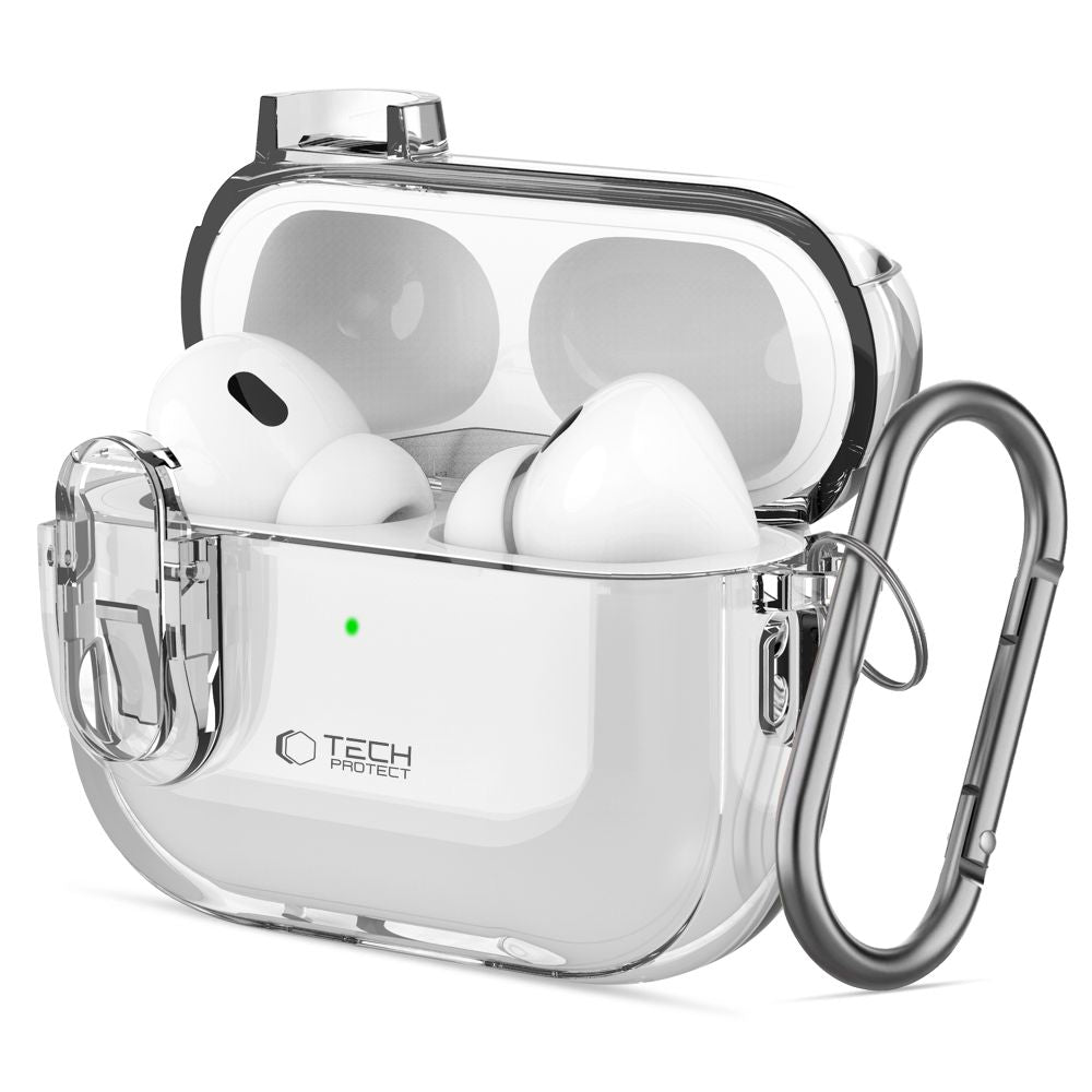 Tech - Protect AirPods Pro 1 / 2 Θήκη από Σκληρό Πλαστικό - Slim Hook - Διάφανη