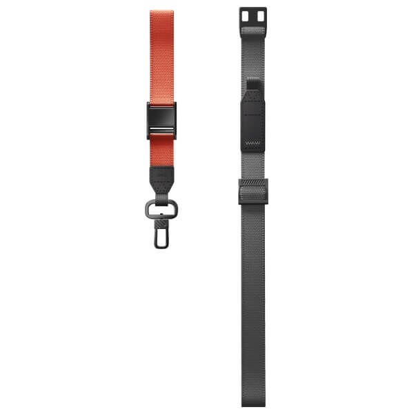 Uniq Vista Universal Phone Lanyard - 2 σε 1 Λουράκι Κινητού - Charcoal Amber