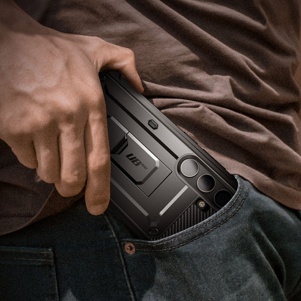 Supcase Samsung Galaxy S24 Unicorn Beetle Pro 2 Σκληρή Θήκη με Προστασία Οθόνης και Stand - Black