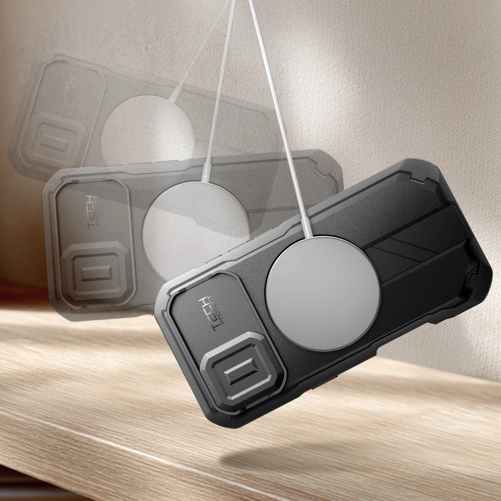 Tech - Protect iPhone 17 - Kevlar MagSafe - Σκληρή Θήκη με Προστασία για την Οθόνη / την Κάμερα και Stand - Black