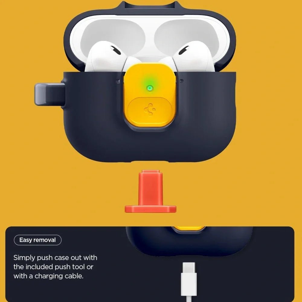 Spigen AirPods Pro 3 - Θήκη από Σιλικόνη και Σκληρό Πλαστικό - Nano Pop - Blueberry Navy