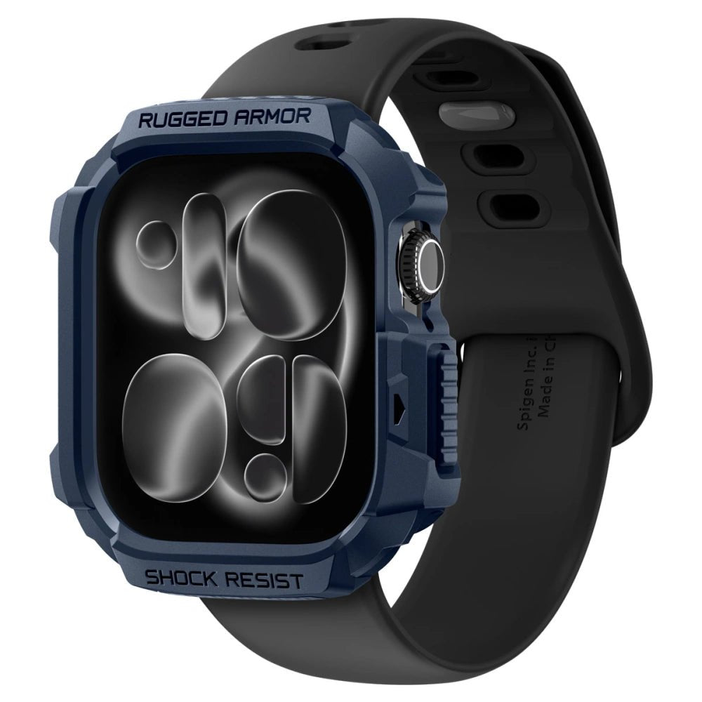 Spigen Θήκη Apple Watch 10/11 - 42mm - Rugged Armor V2 - Navy Blue
