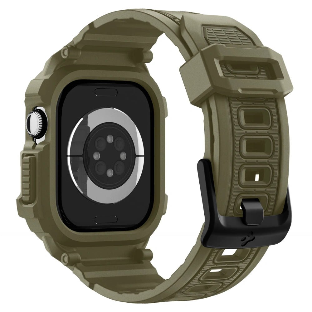 Spigen Λουράκι Apple Watch 10/11 - 46mm με Θήκη Προστασίας - Rugged Armor Pro V2 - Vintage Khaki