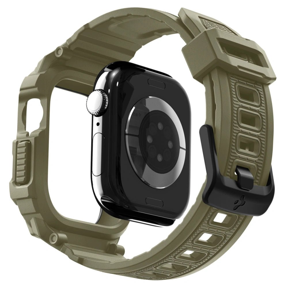 Spigen Λουράκι Apple Watch 10/11 - 46mm με Θήκη Προστασίας - Rugged Armor Pro V2 - Vintage Khaki