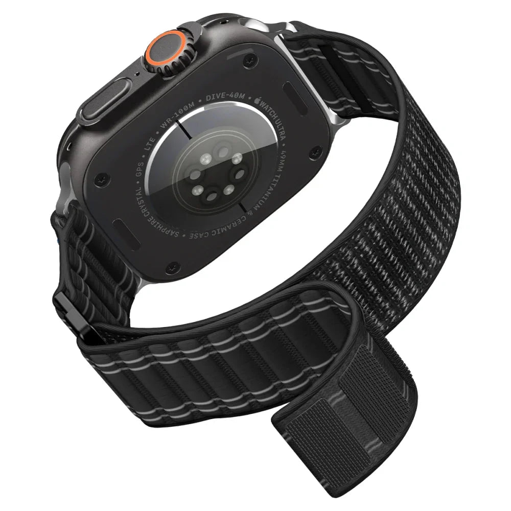 Spigen Λουράκι Apple Watch 8/9/10/11 - SE (1/2/3) - Ultra (1/2/3) – 44/45/46/49mm - WBF0 - Black