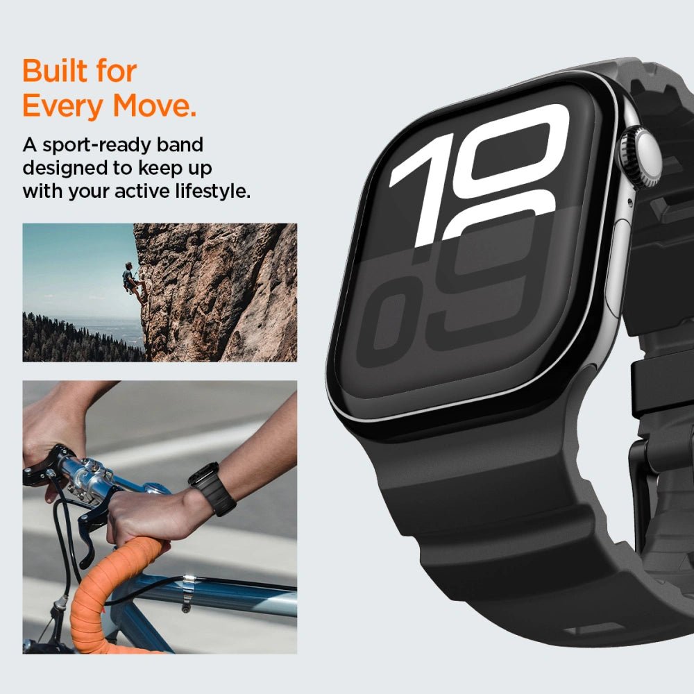 Spigen Λουράκι Apple Watch 8/9/10/11 - SE (1/2/3) - Ultra (1/2/3) – 44/45/46/49mm - WBS2 - Black