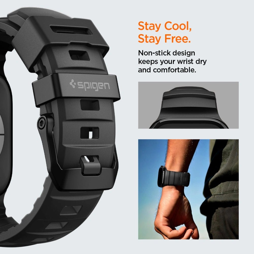 Spigen Λουράκι Apple Watch 8/9/10/11 - SE (1/2/3) - Ultra (1/2/3) – 44/45/46/49mm - WBS2 - Black