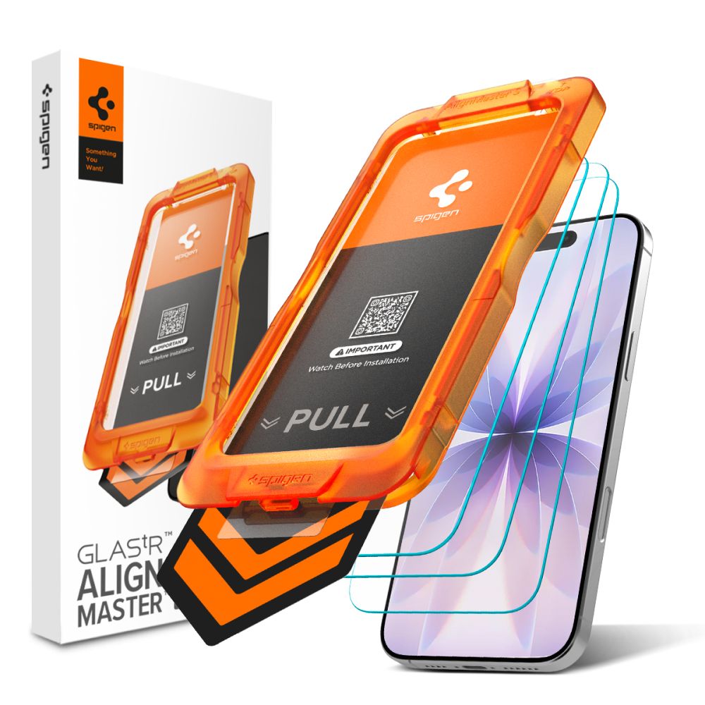 Spigen iPhone 17 - Αντιχαρακτικό Γυαλί Οθόνης 9H - Alm Glas.Tr Slim - 3 Τεμάχια - Clear
