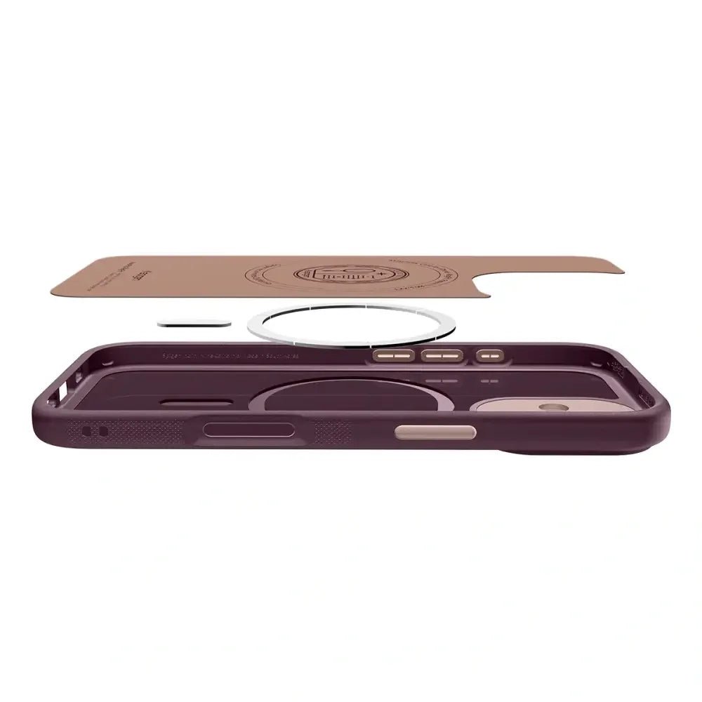 Spigen iPhone 17 - Nano Pop Mag - Θήκη Σιλικόνης με MagSafe - Burgundy Bean