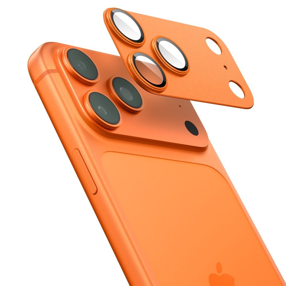 Spigen iPhone 17 Pro - Αντιχαρακτικό Γυαλί για την Κάμερα - Optik Pro XL Glas.TR EZ Fit - Orange