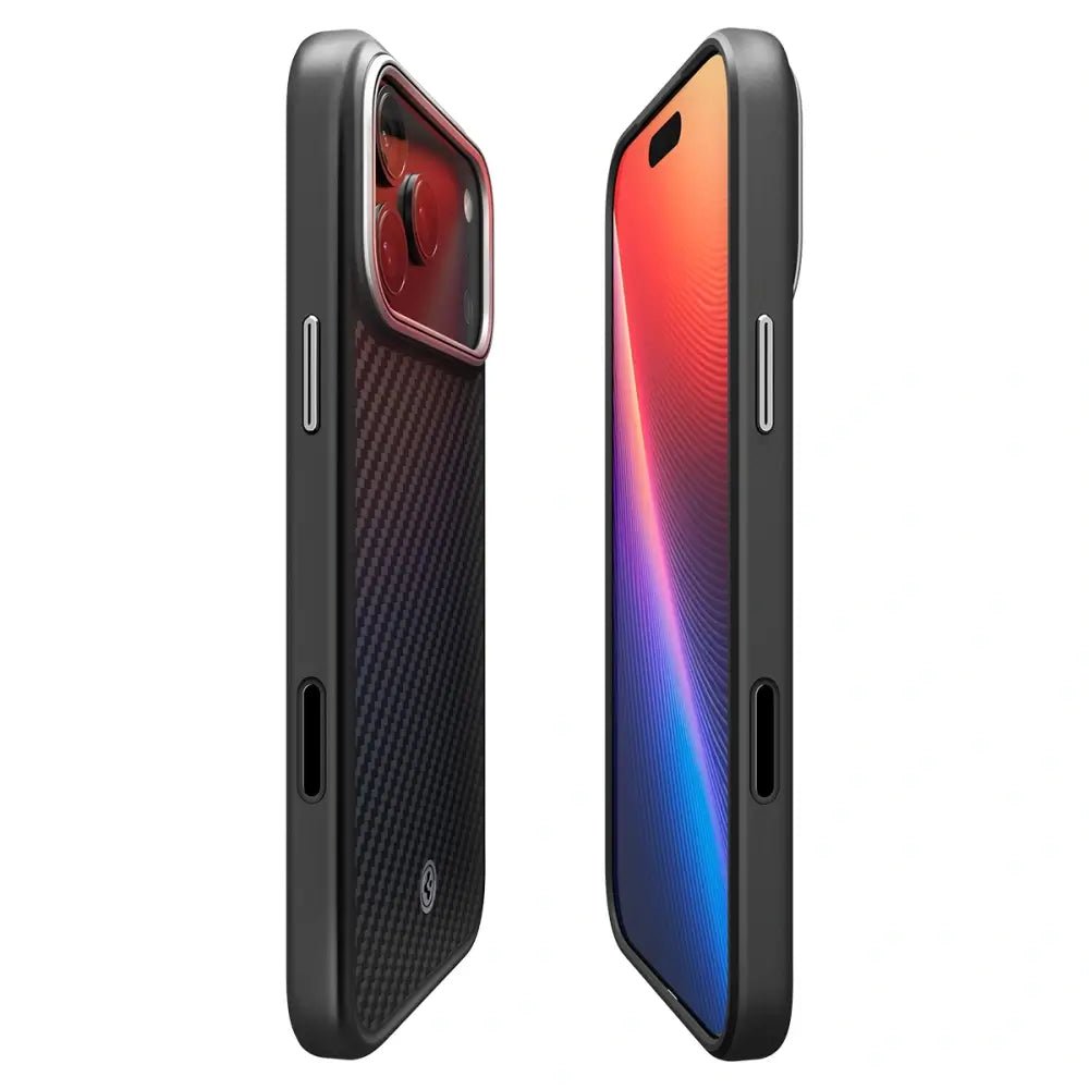 Spigen iPhone 17 Pro - Enzo Aramid T Mag - Σκληρή Θήκη Aramid Fiber με MagSafe - Black / Silver