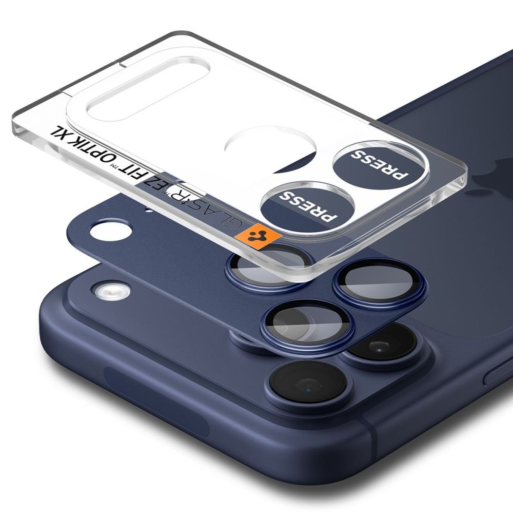 Spigen iPhone 17 Pro Max - Αντιχαρακτικό Γυαλί για την Κάμερα - Optik Pro XL Glas.TR EZ Fit - Blue