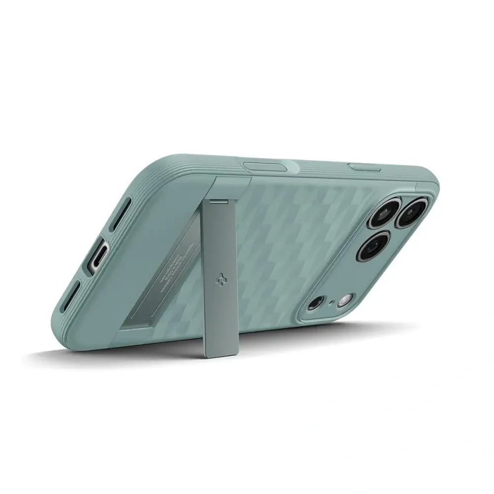 Spigen iPhone 17 Pro Max - Parallax S Mag - Θήκη Σιλικόνης με Σκληρό Πλαίσιο και MagSafe - Sage Green