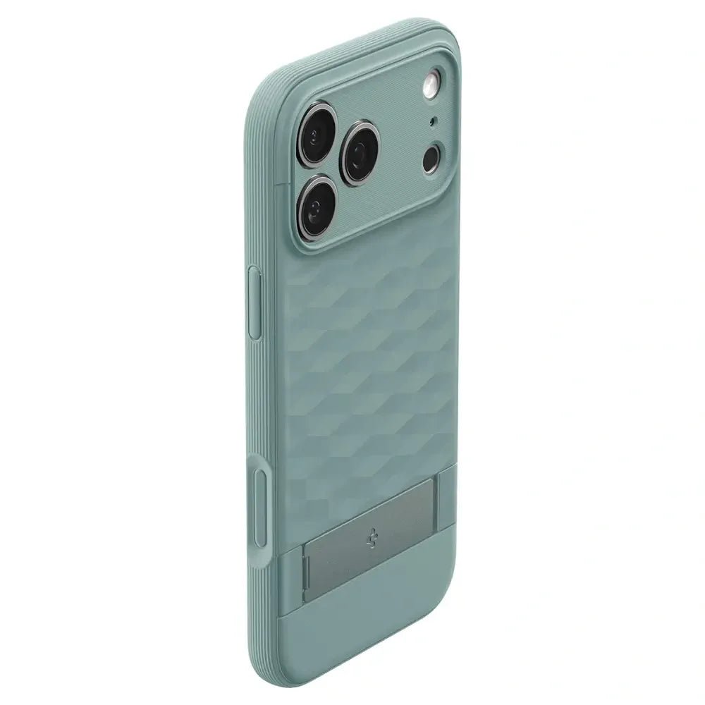 Spigen iPhone 17 Pro Max - Parallax S Mag - Θήκη Σιλικόνης με Σκληρό Πλαίσιο και MagSafe - Sage Green