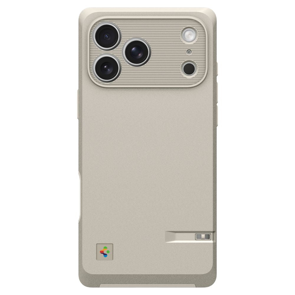 Spigen iPhone 17 Pro Max - Σκληρή Θήκη με Πλαίσιο Σιλικόνης και MagSafe - Classic LS - Stone