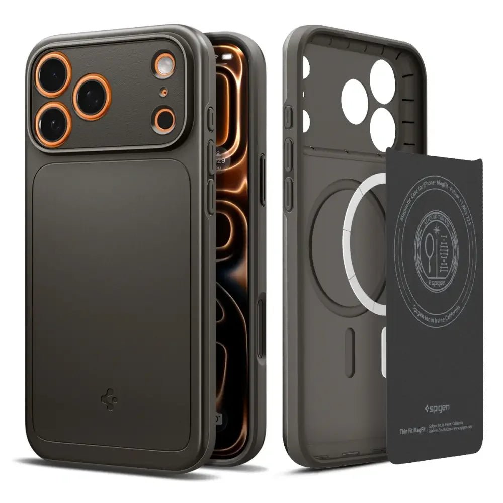 Spigen iPhone 17 Pro Max - Thin Fit Mag - Σκληρή Θήκη με MagSafe - Gunmetal