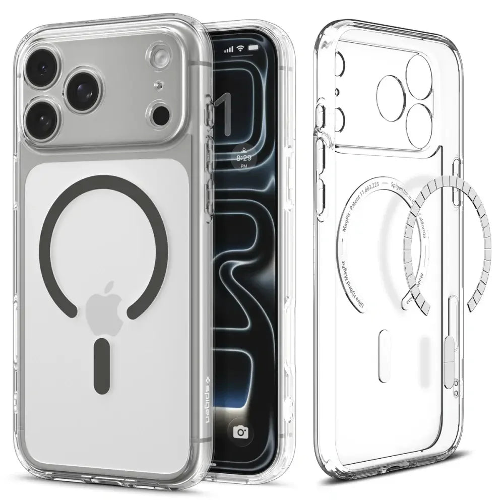 Spigen iPhone 17 Pro Max - Ultra Hybrid Mag - Σκληρή Θήκη με Πλαίσιο Σιλικόνης Και MagSafe - Clear / Graphite