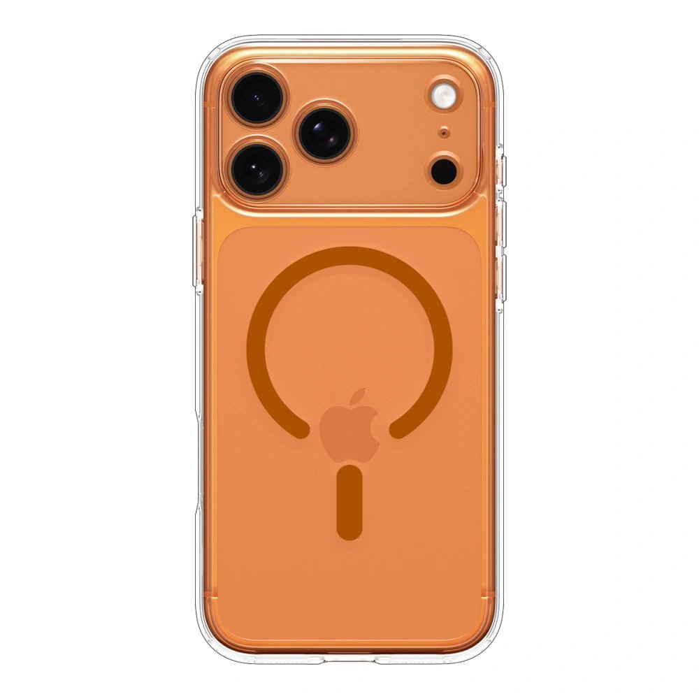 Spigen iPhone 17 Pro Max - Ultra Hybrid Mag - Σκληρή Θήκη με Πλαίσιο Σιλικόνης Και MagSafe - Clear / Orange