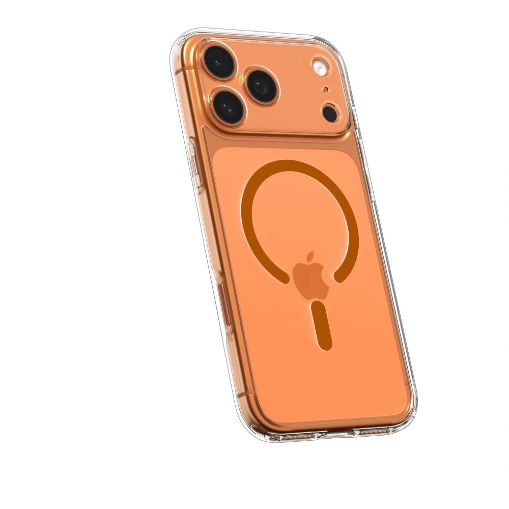 Spigen iPhone 17 Pro Max - Ultra Hybrid Mag - Σκληρή Θήκη με Πλαίσιο Σιλικόνης Και MagSafe - Clear / Orange