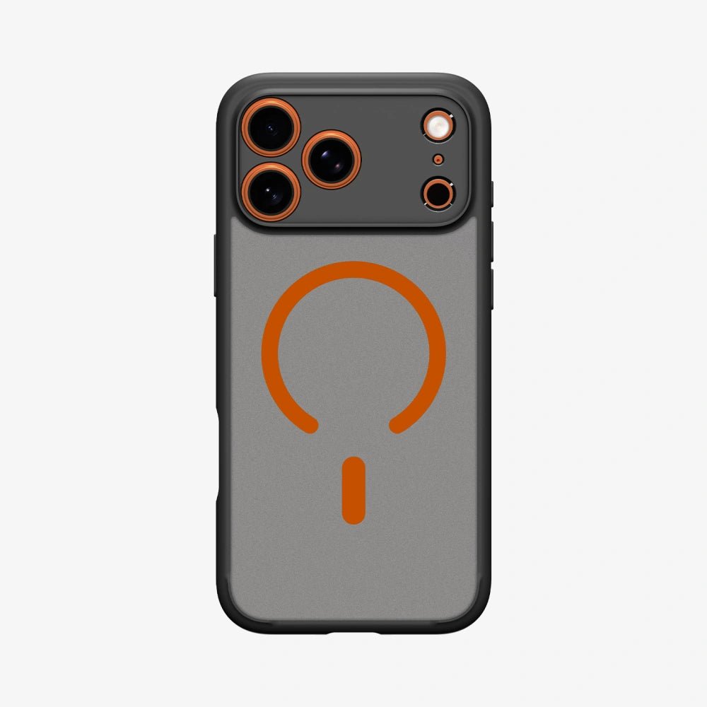 Spigen iPhone 17 Pro Max - Ultra Hybrid Mag - Σκληρή Θήκη με Πλαίσιο Σιλικόνης Και MagSafe - Frost Black / Orange