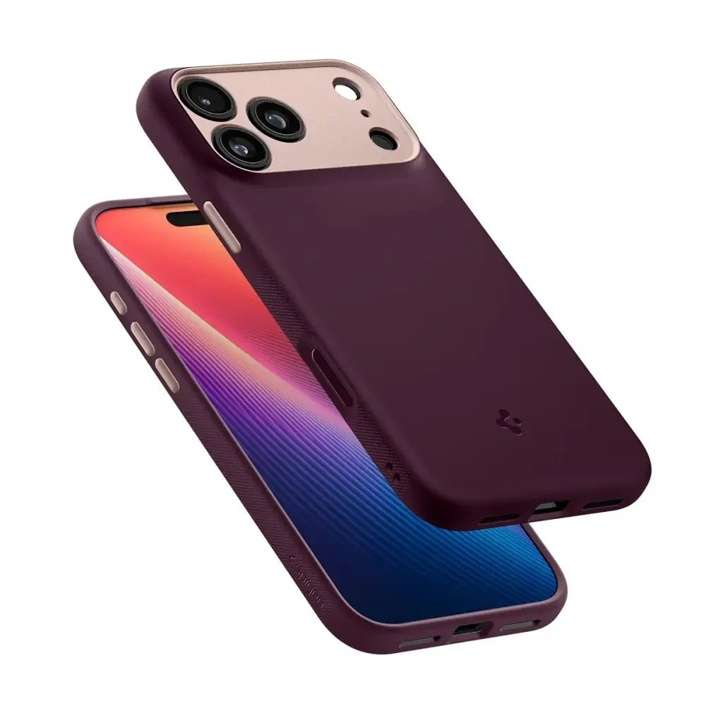Spigen iPhone 17 Pro - Nano Pop Mag - Θήκη Σιλικόνης με MagSafe - Burgundy Bean