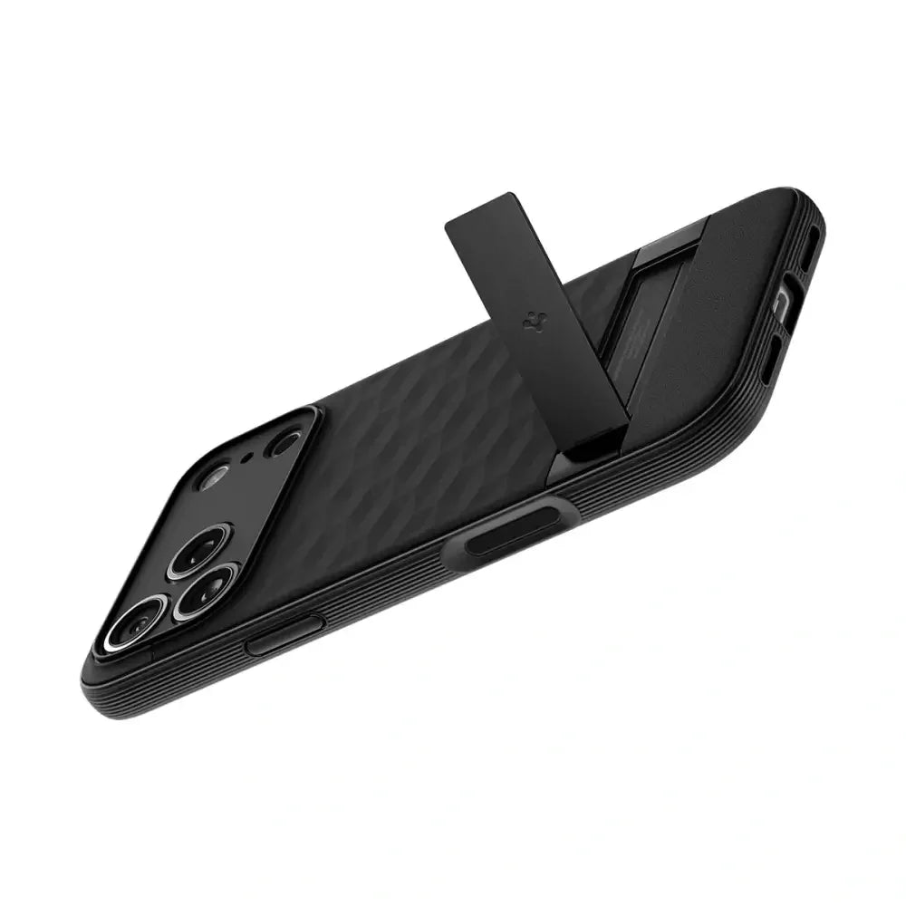 Spigen iPhone 17 Pro - Parallax S Mag - Θήκη Σιλικόνης με Σκληρό Πλαίσιο και MagSafe - Matte Black