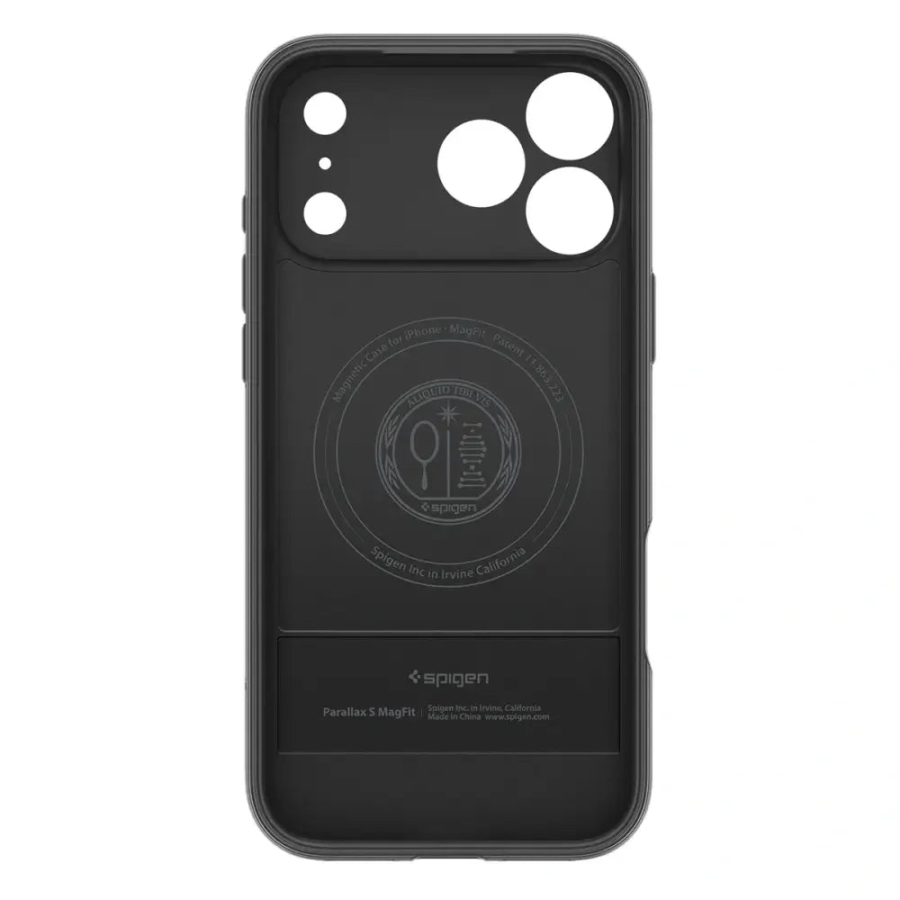 Spigen iPhone 17 Pro - Parallax S Mag - Θήκη Σιλικόνης με Σκληρό Πλαίσιο και MagSafe - Matte Black
