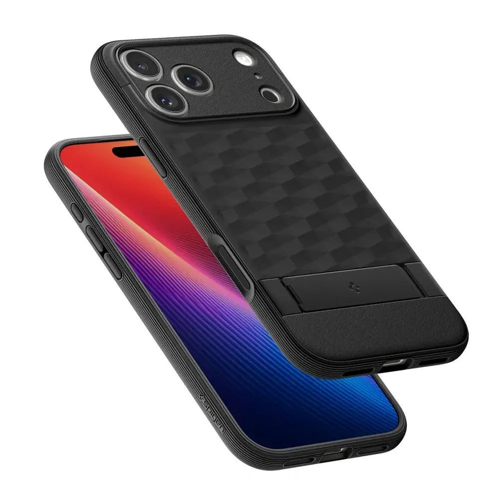 Spigen iPhone 17 Pro - Parallax S Mag - Θήκη Σιλικόνης με Σκληρό Πλαίσιο και MagSafe - Matte Black