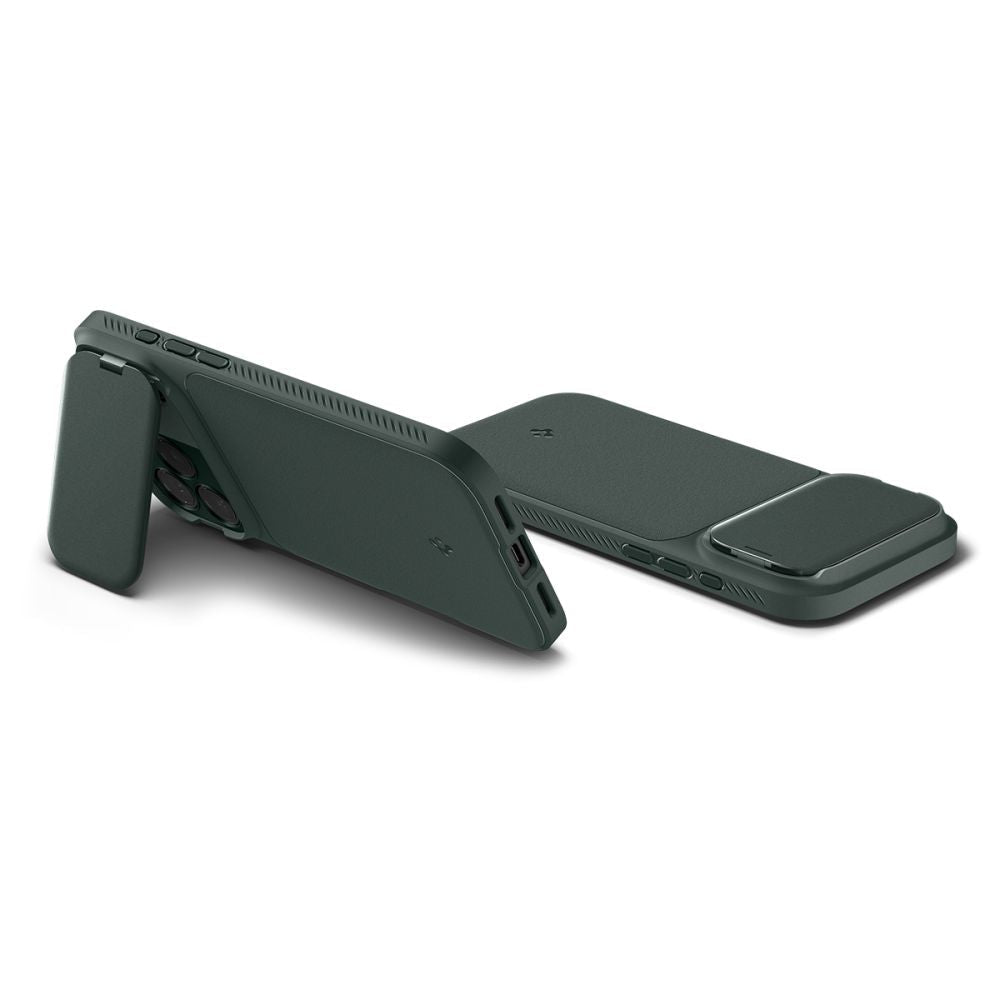 Spigen iPhone 17 Pro - Θήκη Σιλικόνης με Κάλυμμα για την Κάμερα και MagSafe - Optik Armor Mag - Abyss Green
