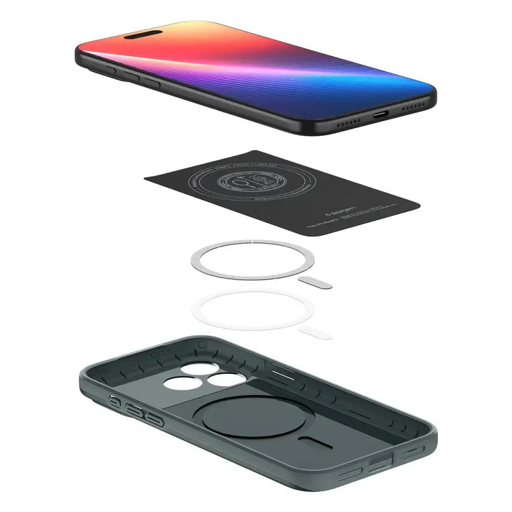 Spigen iPhone 17 Pro - Thin Fit Mag - Σκληρή Θήκη με MagSafe - Abyss Green