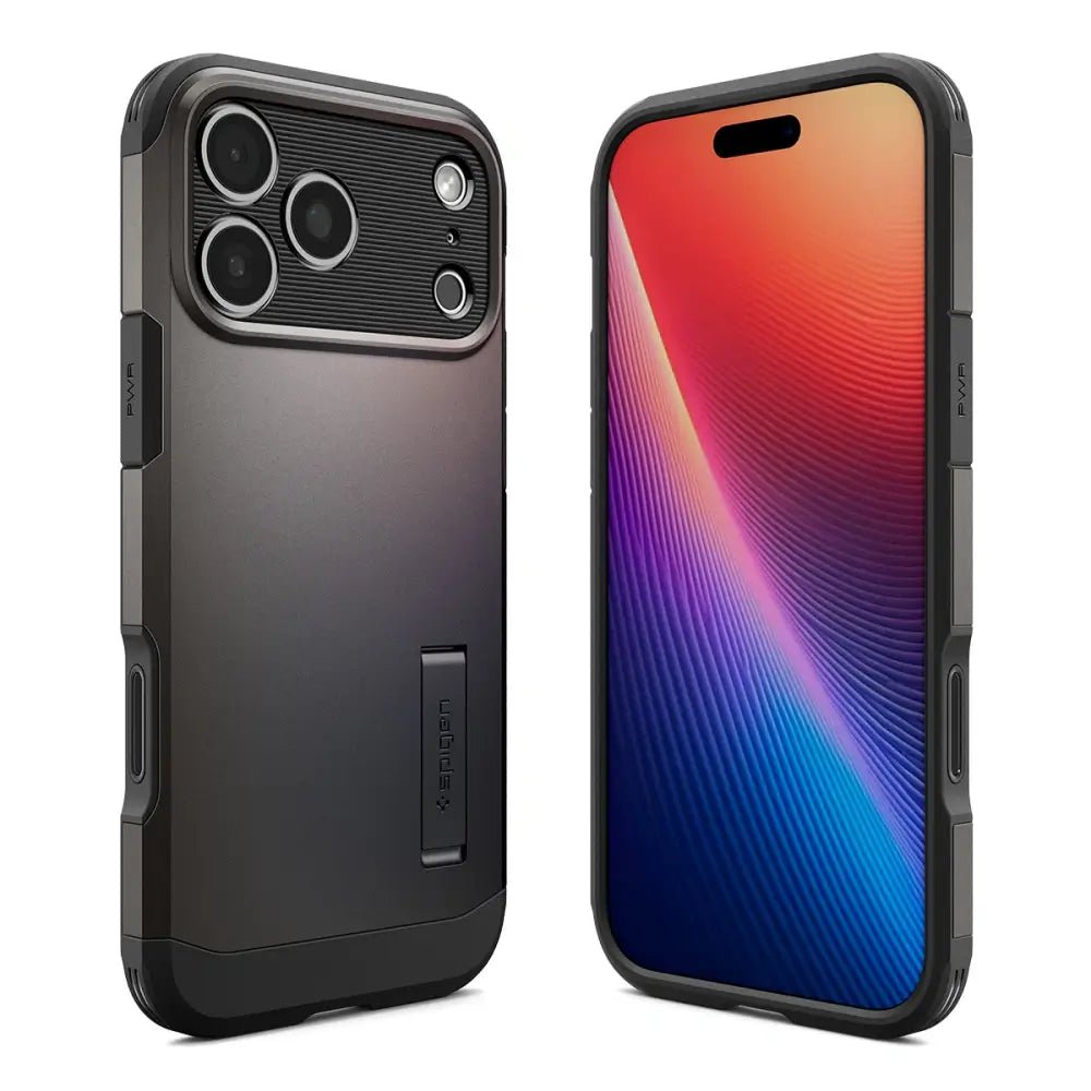 Spigen iPhone 17 Pro - Tough Armor T Mag - MagSafe Σκληρή Θήκη με Πλαίσιο Σιλικόνης και Σταντ - Gunmetal