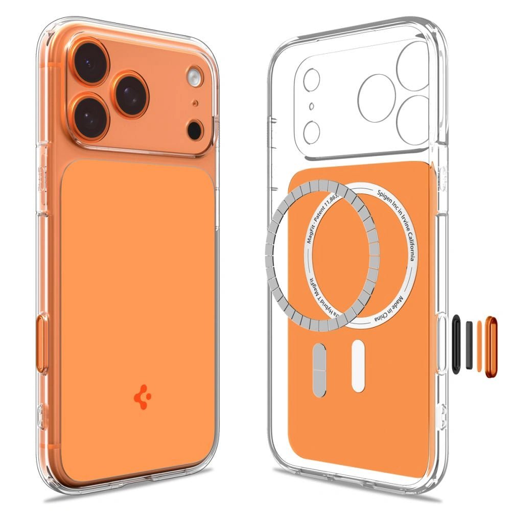 Spigen iPhone 17 Pro - Ultra Hybrid T Mag - Σκληρή Θήκη με Πλαίσιο Σιλικόνης Και MagSafe - Glossy Orange