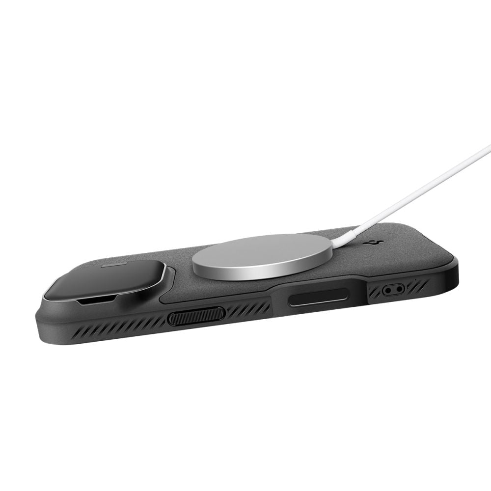 Spigen iPhone 17 - Θήκη Σιλικόνης με Κάλυμμα για την Κάμερα και MagSafe - Optik Armor Mag - Black