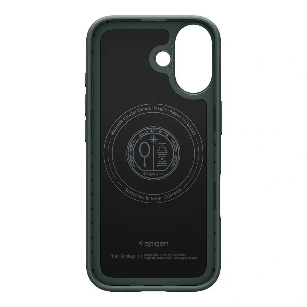 Spigen iPhone 17 - Thin Fit Mag - Σκληρή Θήκη με MagSafe - Abyss Green