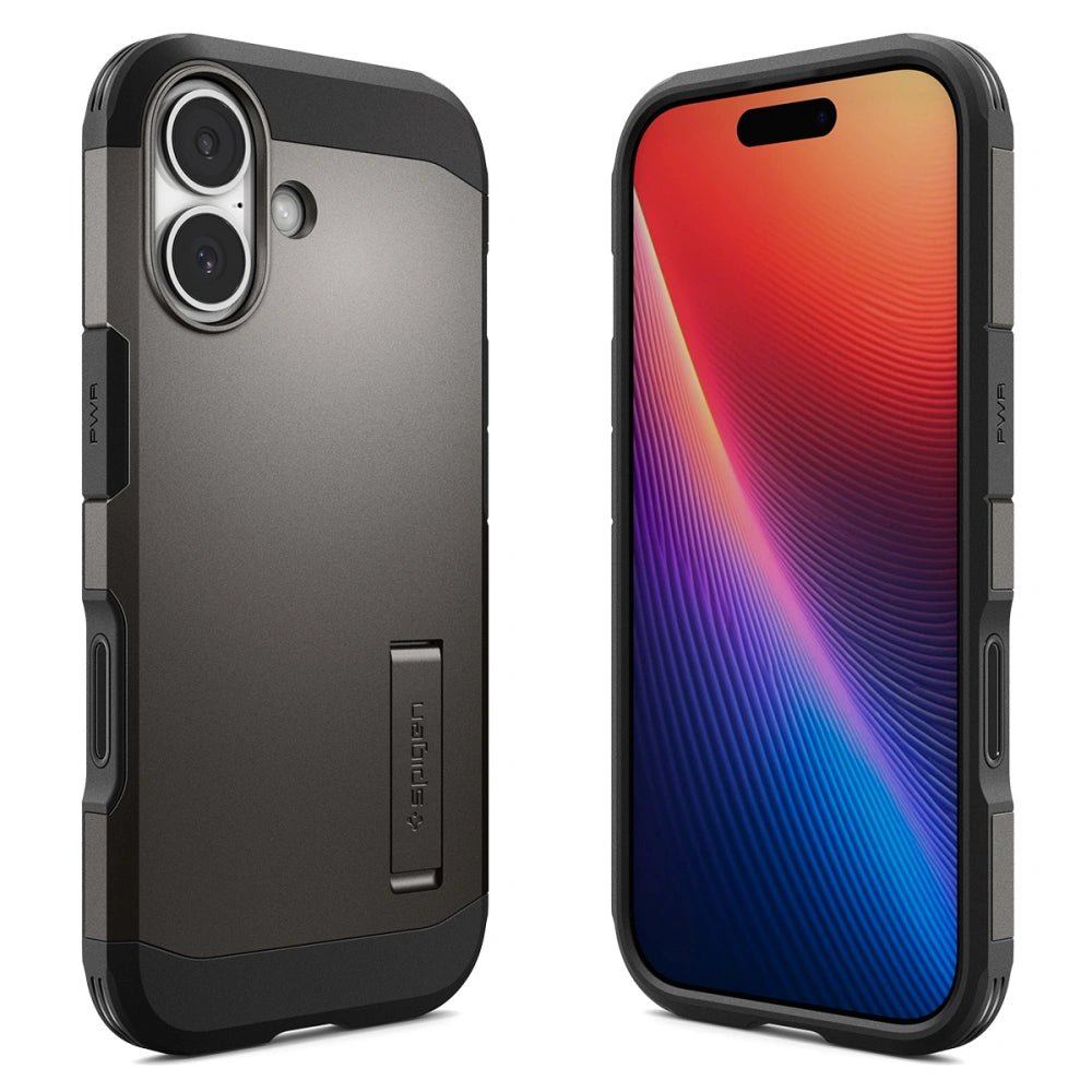 Spigen iPhone 17 - Tough Armor T Mag - MagSafe Σκληρή Θήκη με Πλαίσιο Σιλικόνης και Σταντ - Gunmetal