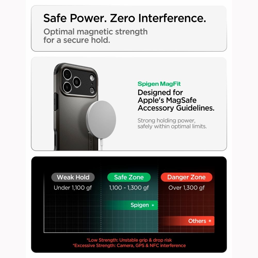 Spigen iPhone 18 Pro / iPhone 17 Pro - MagSafe Σκληρή Θήκη με Πλαίσιο Σιλικόνης και Σταντ - Tough Armor T Mag - Gunmetal