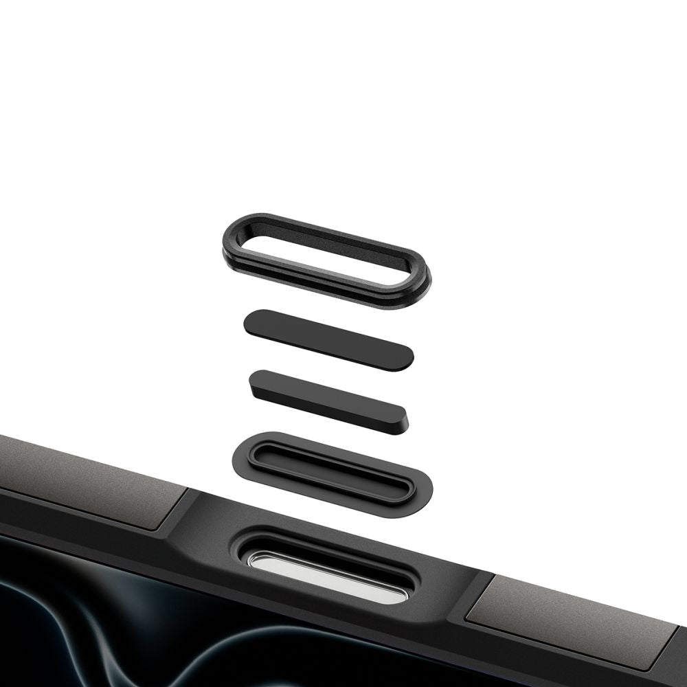 Spigen iPhone 18 Pro / iPhone 17 Pro - MagSafe Σκληρή Θήκη με Πλαίσιο Σιλικόνης και Σταντ - Tough Armor T Mag - Gunmetal