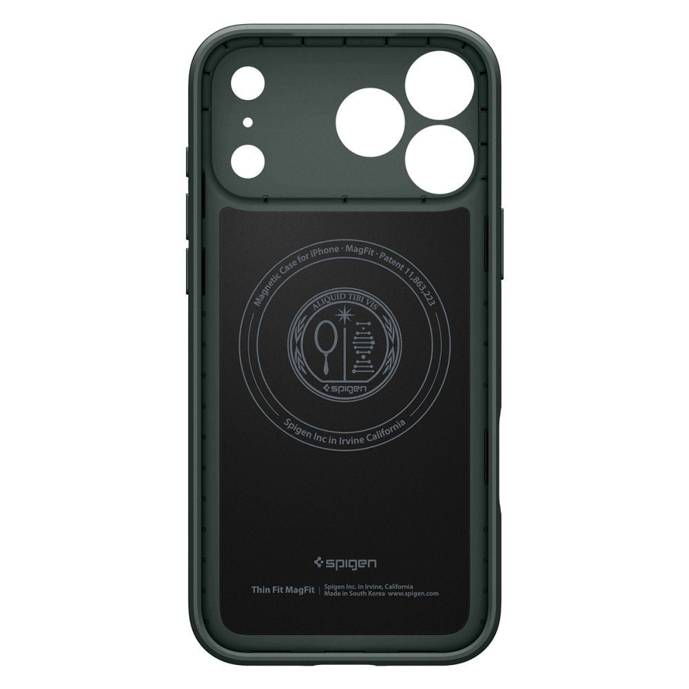 Spigen iPhone 18 Pro / iPhone 17 Pro - Σκληρή Θήκη με MagSafe - Thin Fit Mag - Abyss Green