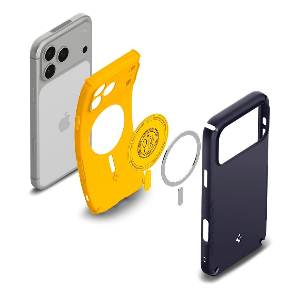 Spigen iPhone 18 Pro / iPhone 17 Pro - Σκληρή Θήκη με Πλαίσιο Σιλικόνης και MagSafe - Nano Pop Hybrid Mag - Blueberry Nany