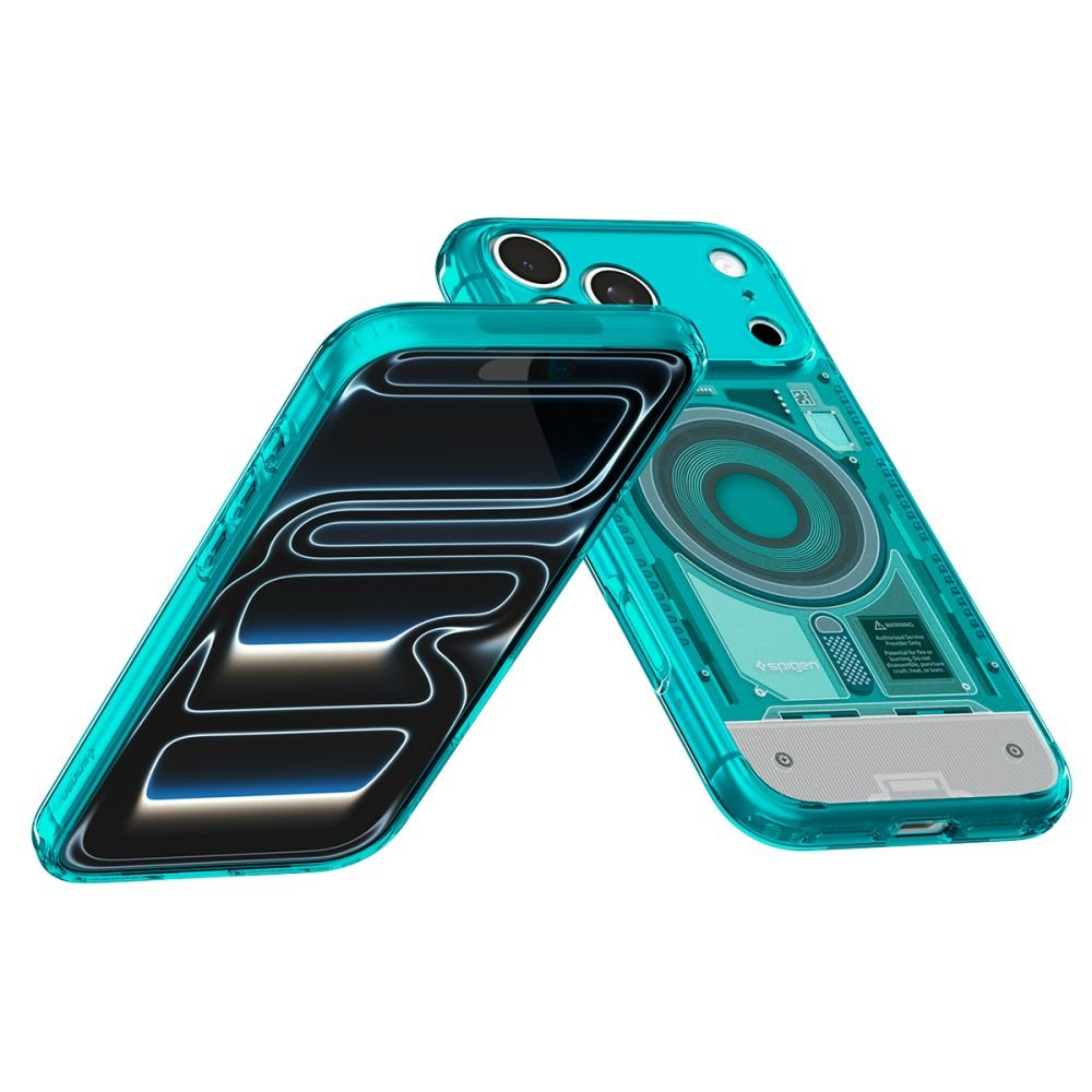 Spigen iPhone 18 Pro / iPhone 17 Pro - Σκληρή Θήκη με Πλαίσιο Σιλικόνης Και MagSafe - Ultra Hybrid Mag - C-One Bondi Blue